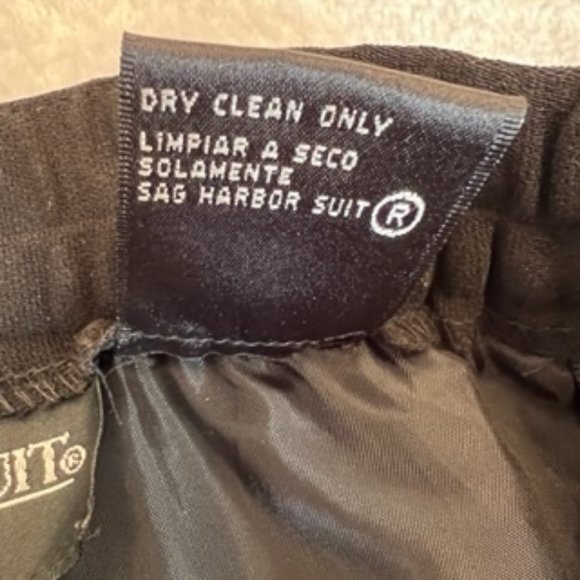 Sag Harbor Women's Slit Skirt 10 Black - Picture 11 of 12